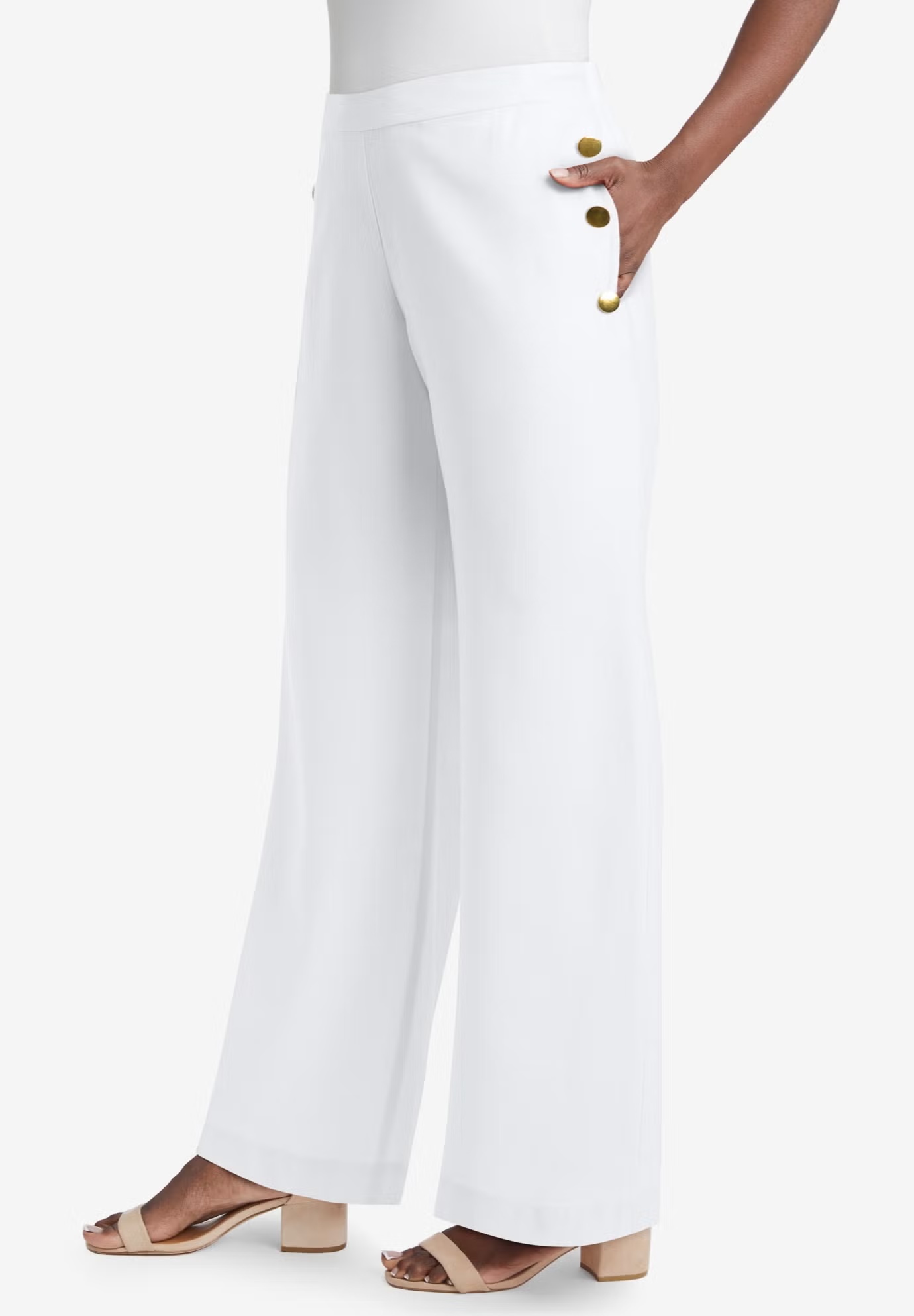 Linen Wide Leg Sailor Pant 4 Linen Wide Leg Sailor Pant