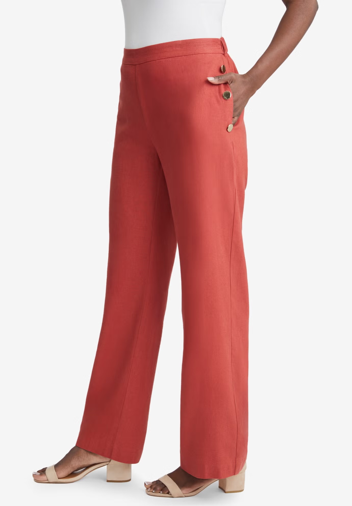 Linen Wide Leg Sailor Pant 5 Linen Wide Leg Sailor Pant