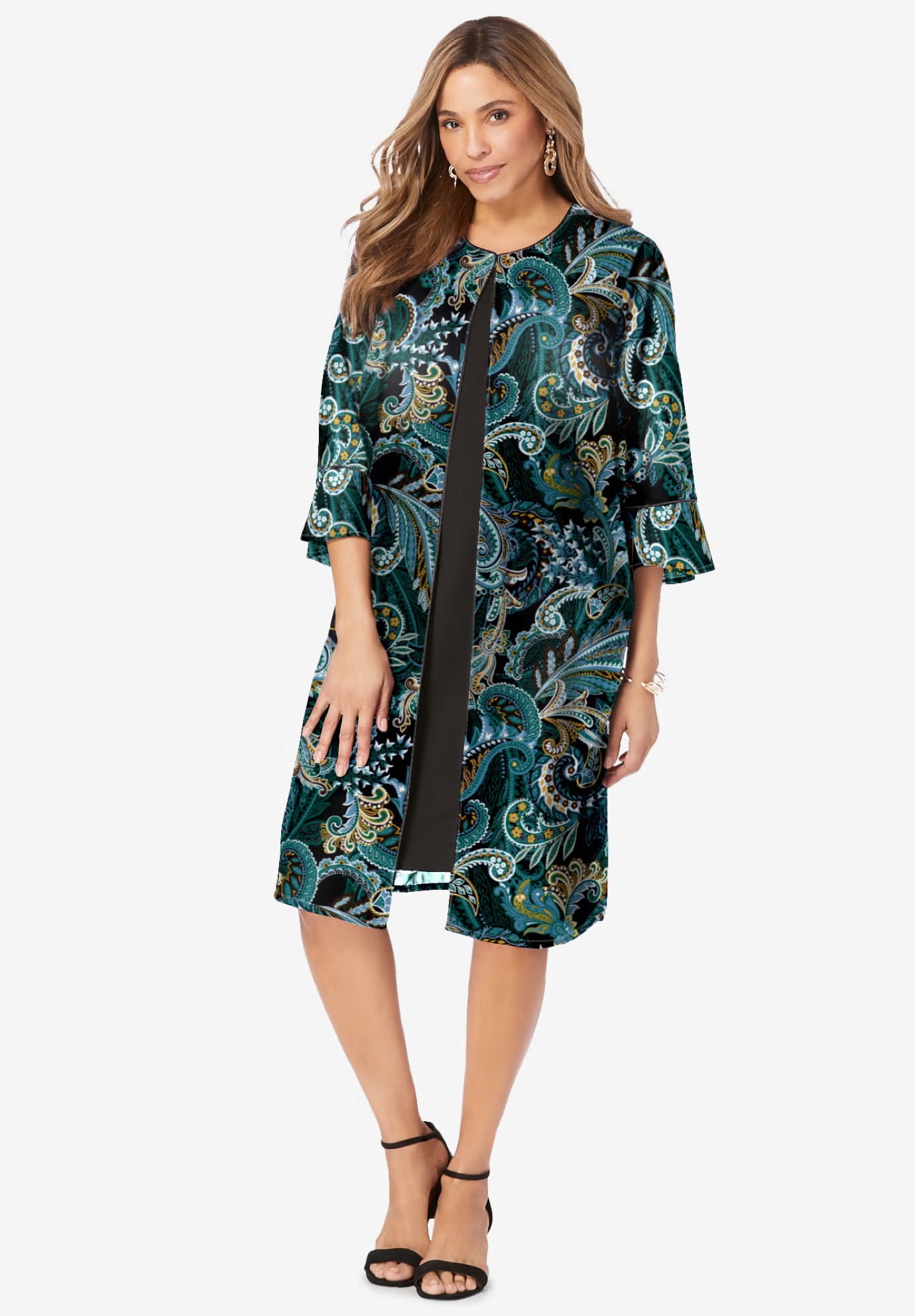 2-Piece Duster Jacket Dress