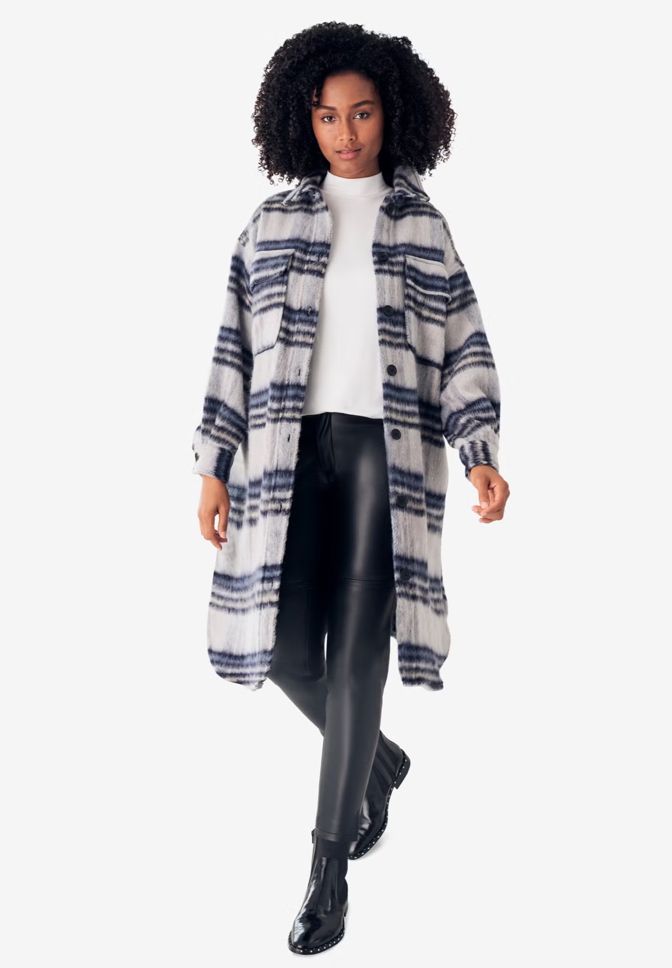 5-Pocket Faux Leather Pants
