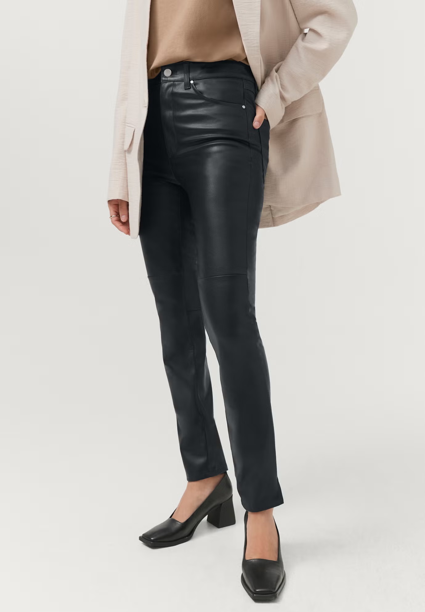 5-Pocket Faux Leather Pants 5 5-Pocket Faux Leather Pants
