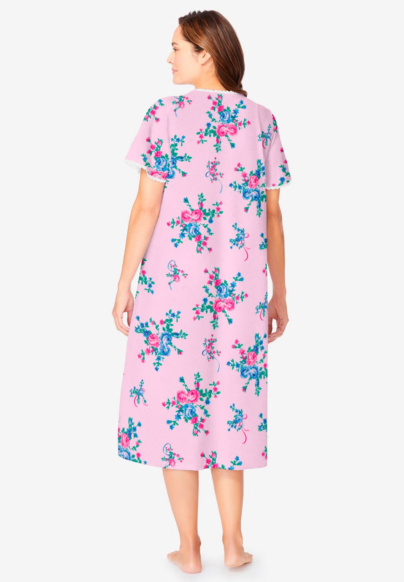 Short Pintuck Knit Gown 3 Short Pintuck Knit Gown