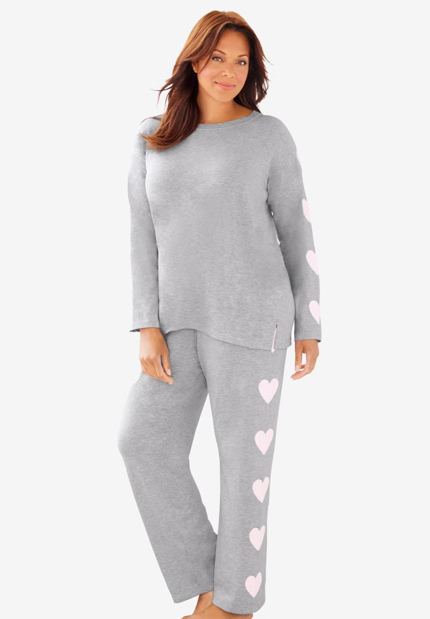 Dreams & Co? Side Print Pajama Set