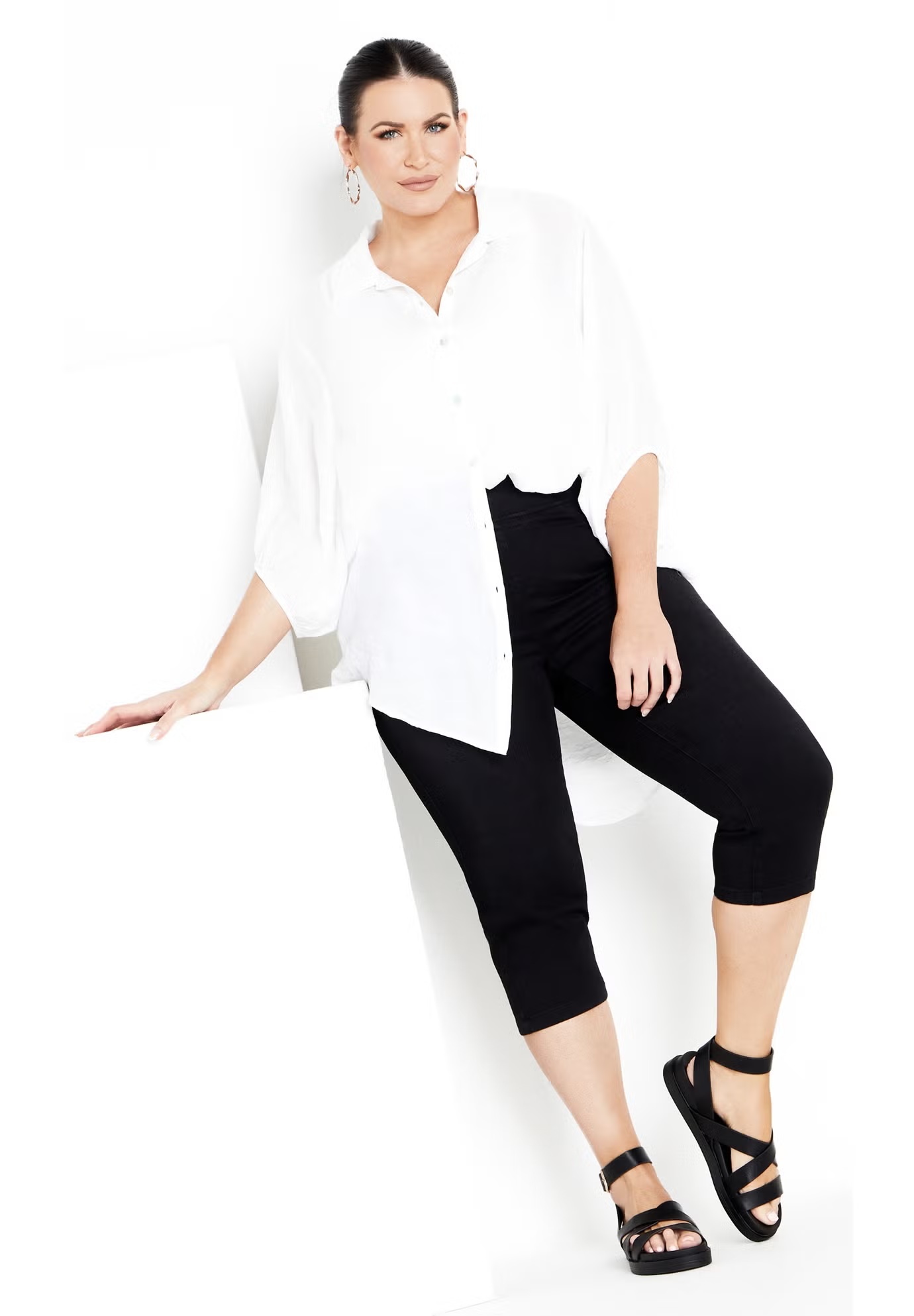Pull On Cropped Denim Legging 5 Pull On Cropped Denim Legging