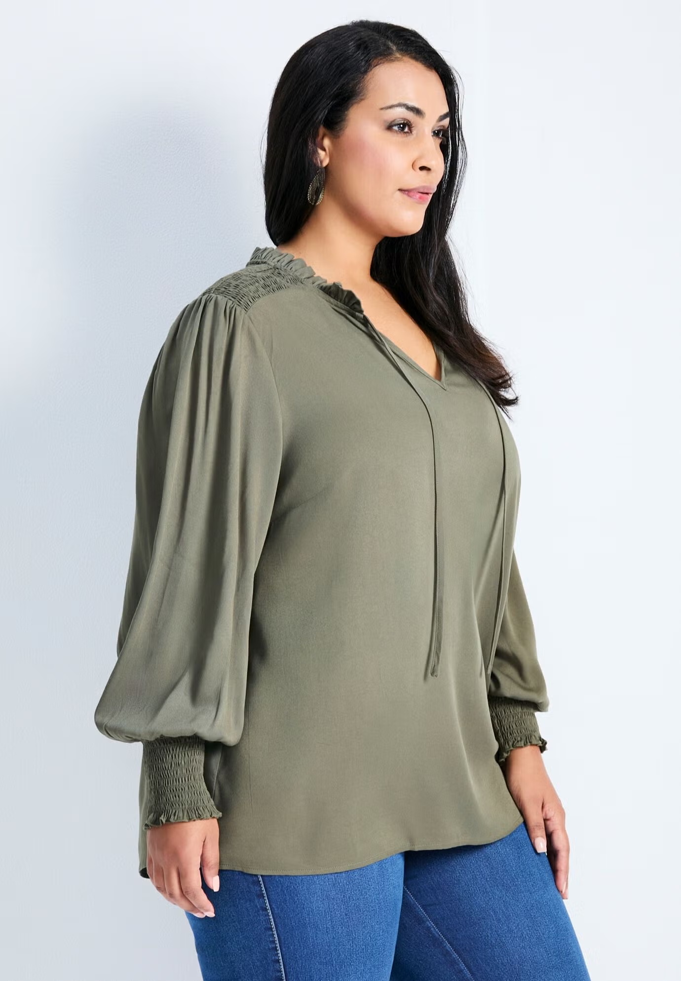 Abby Blouson Sleeve Blouse 4 Abby Blouson Sleeve Blouse