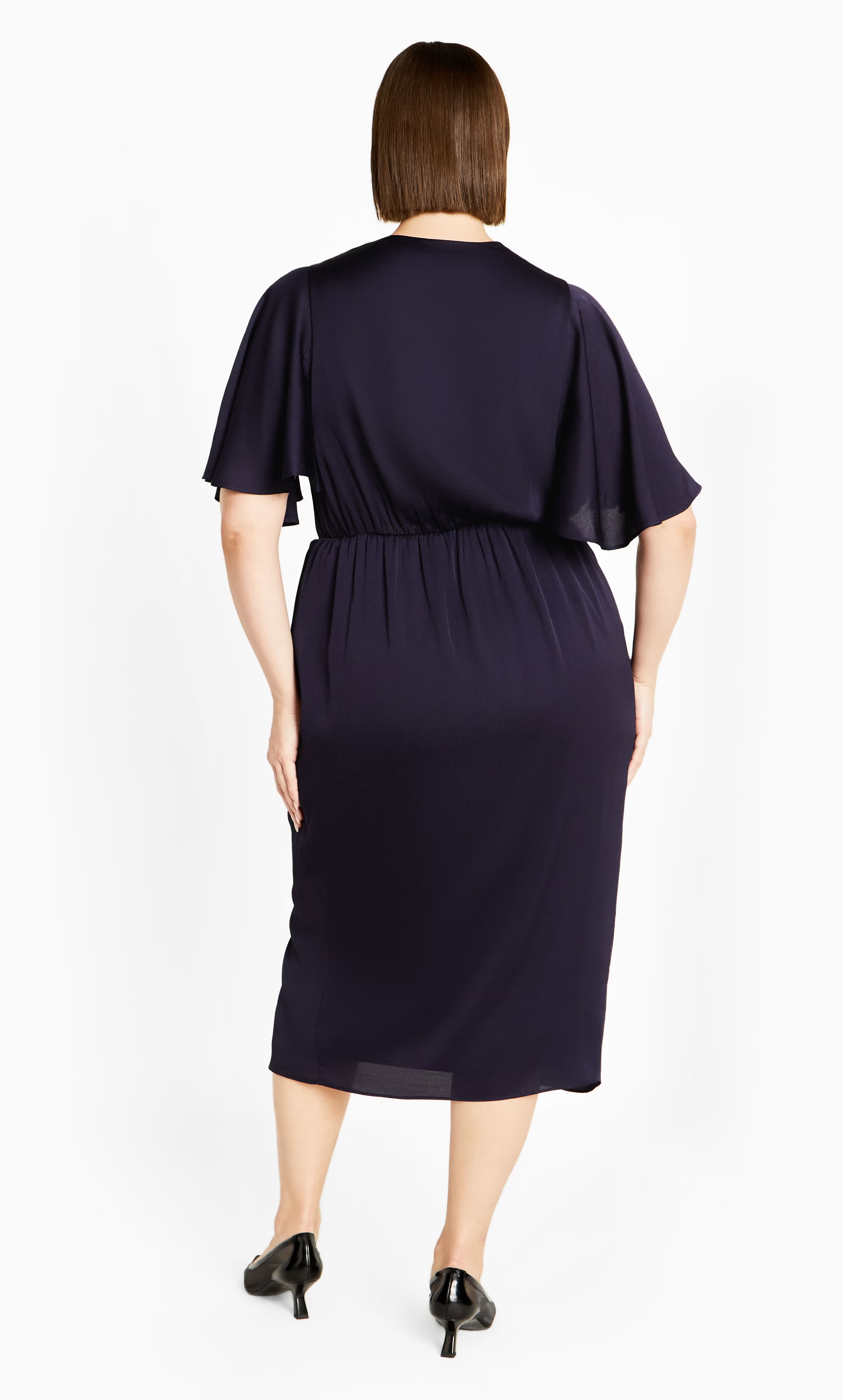 Soft Ruffle Dress - navy 3 Soft Ruffle Dress - navy