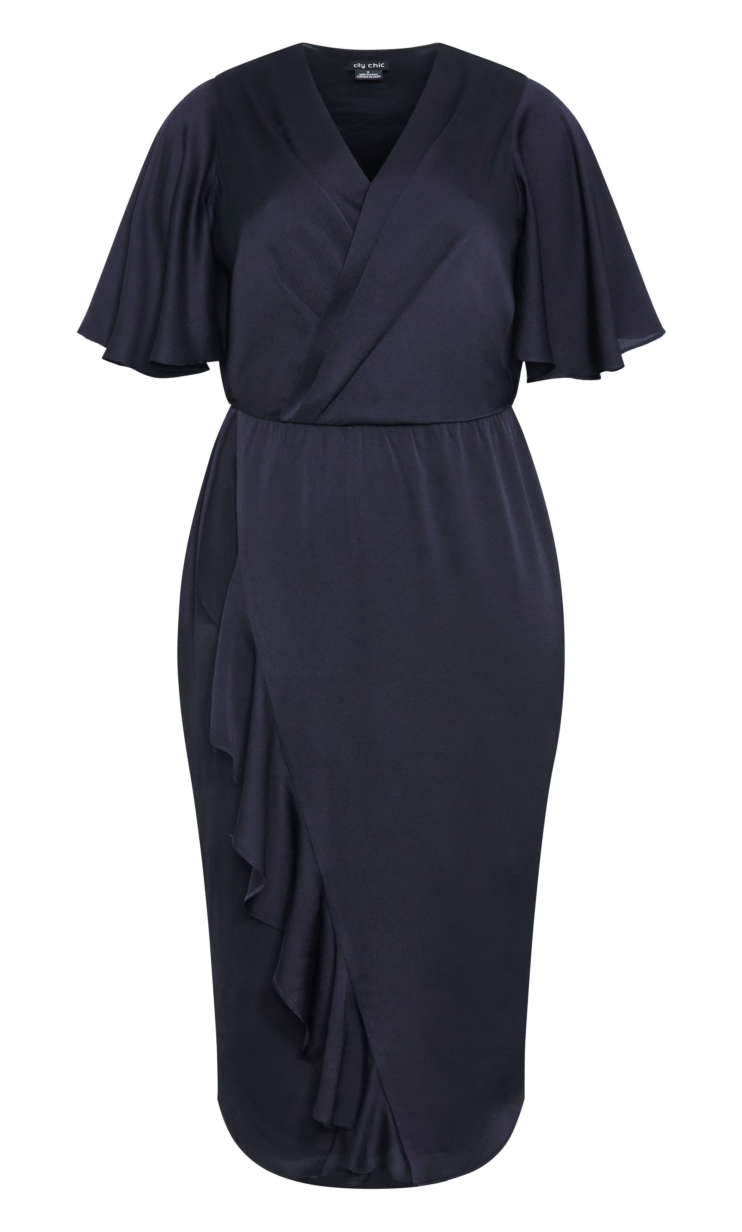 Soft Ruffle Dress - navy 8 Soft Ruffle Dress - navy