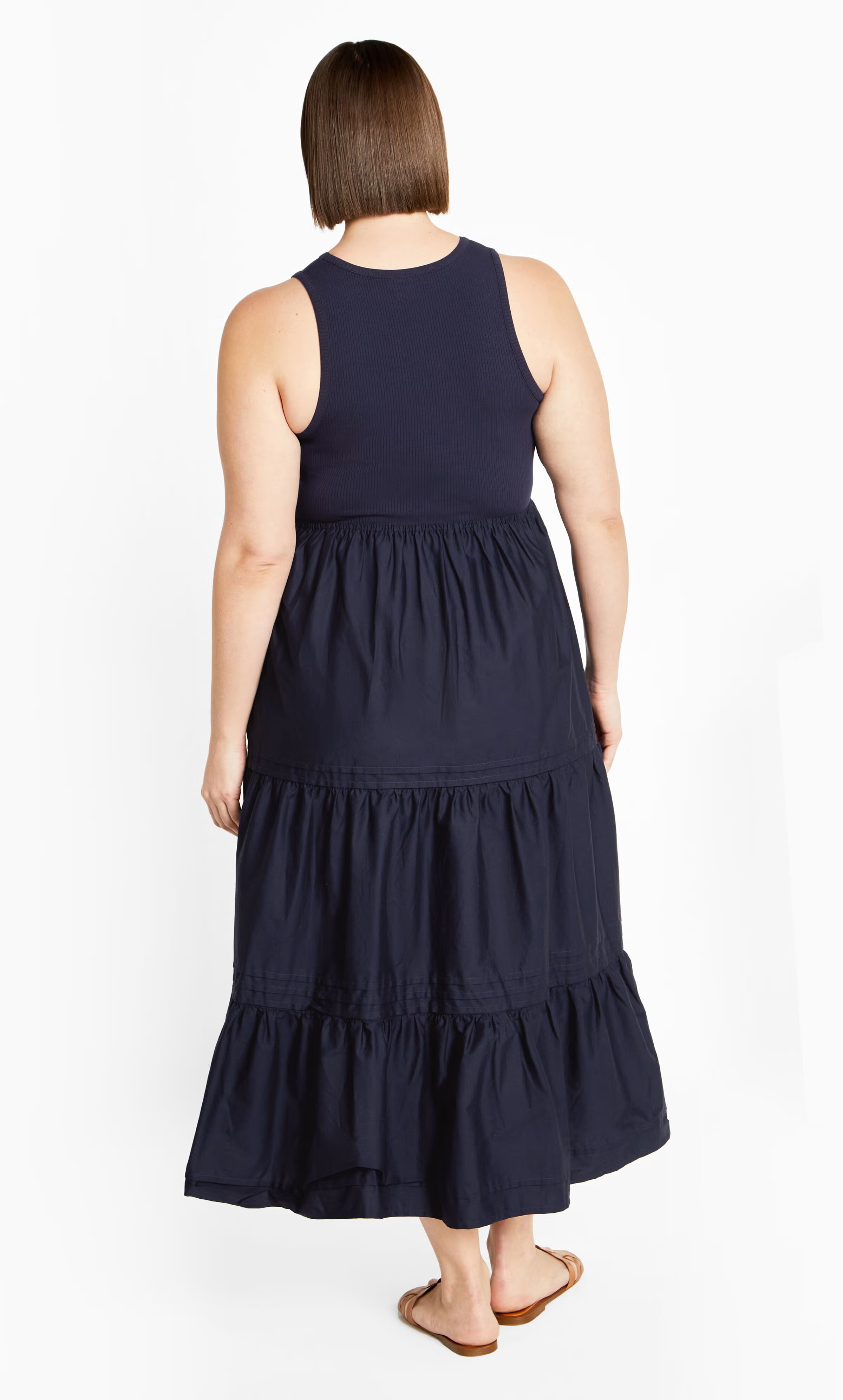 Chelsea Mixed Media Dress - navy 4 Chelsea Mixed Media Dress - navy