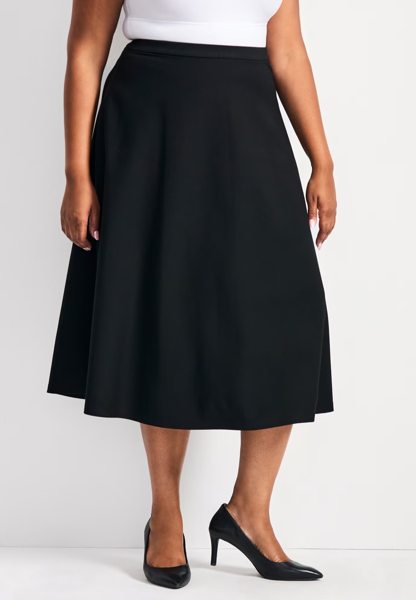 Jada Ponte Swing Skirt