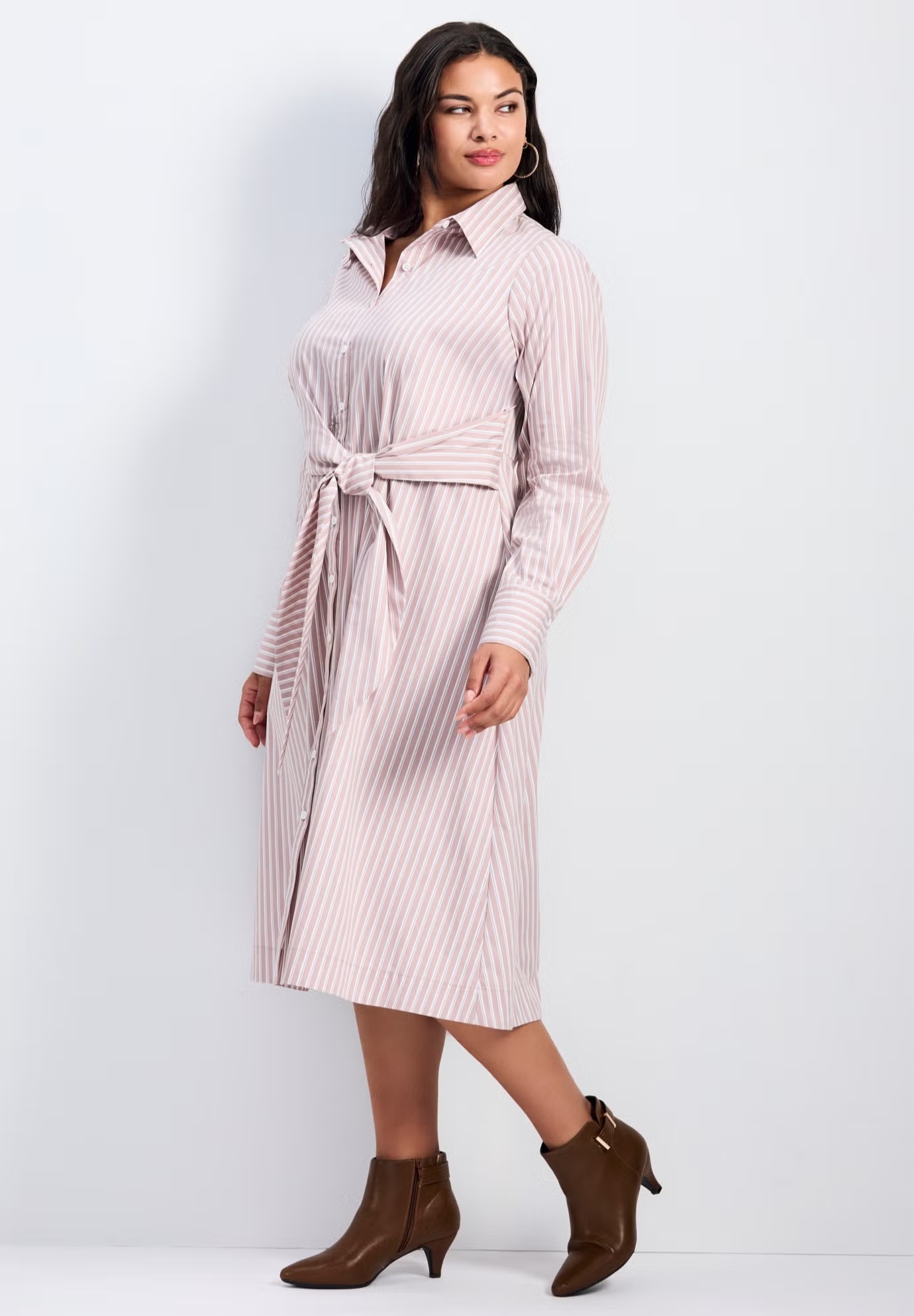 Bethany Poplin Tie Front Shirtdress 4 Bethany Poplin Tie Front Shirtdress