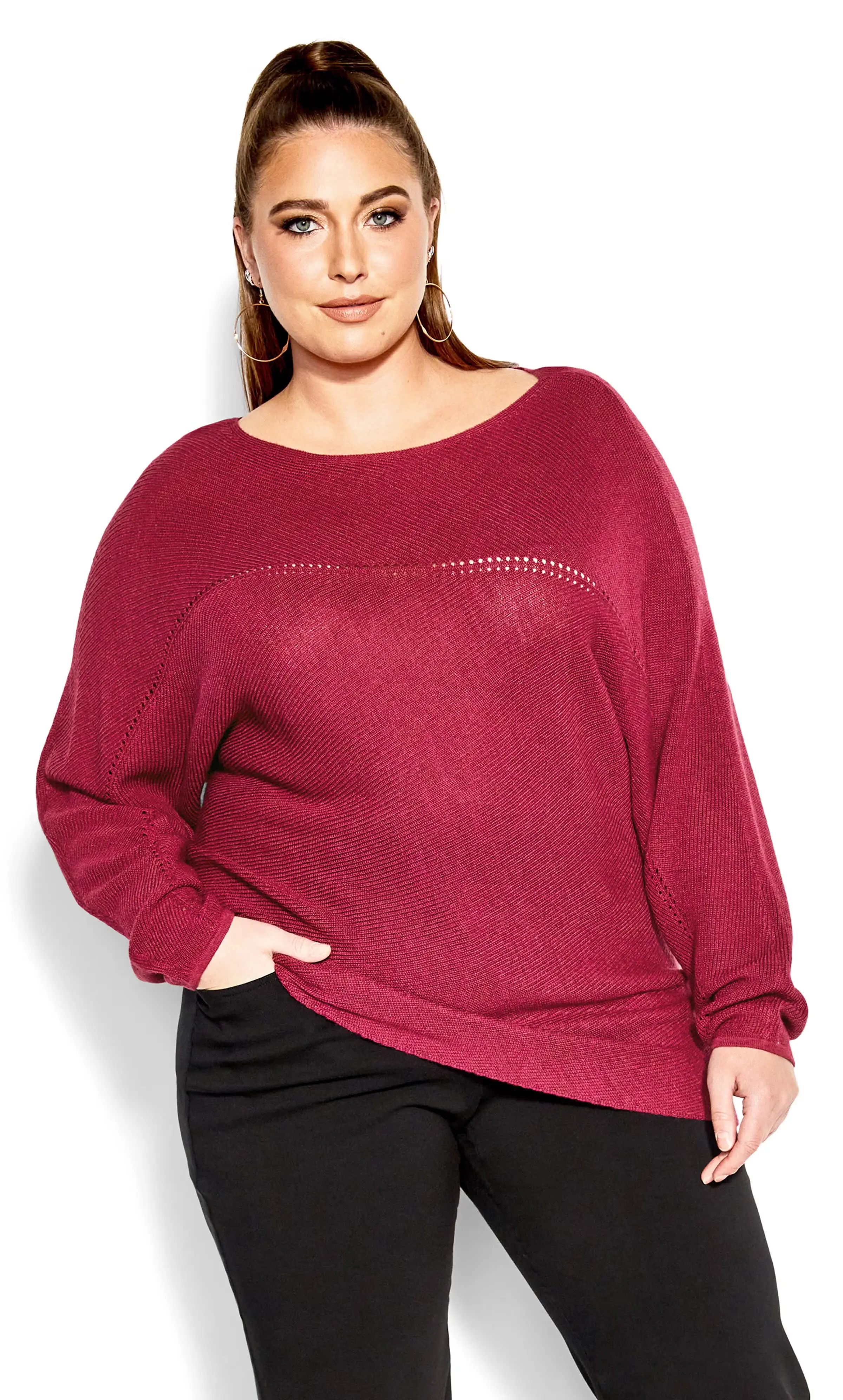 Romance Sweater - sangria