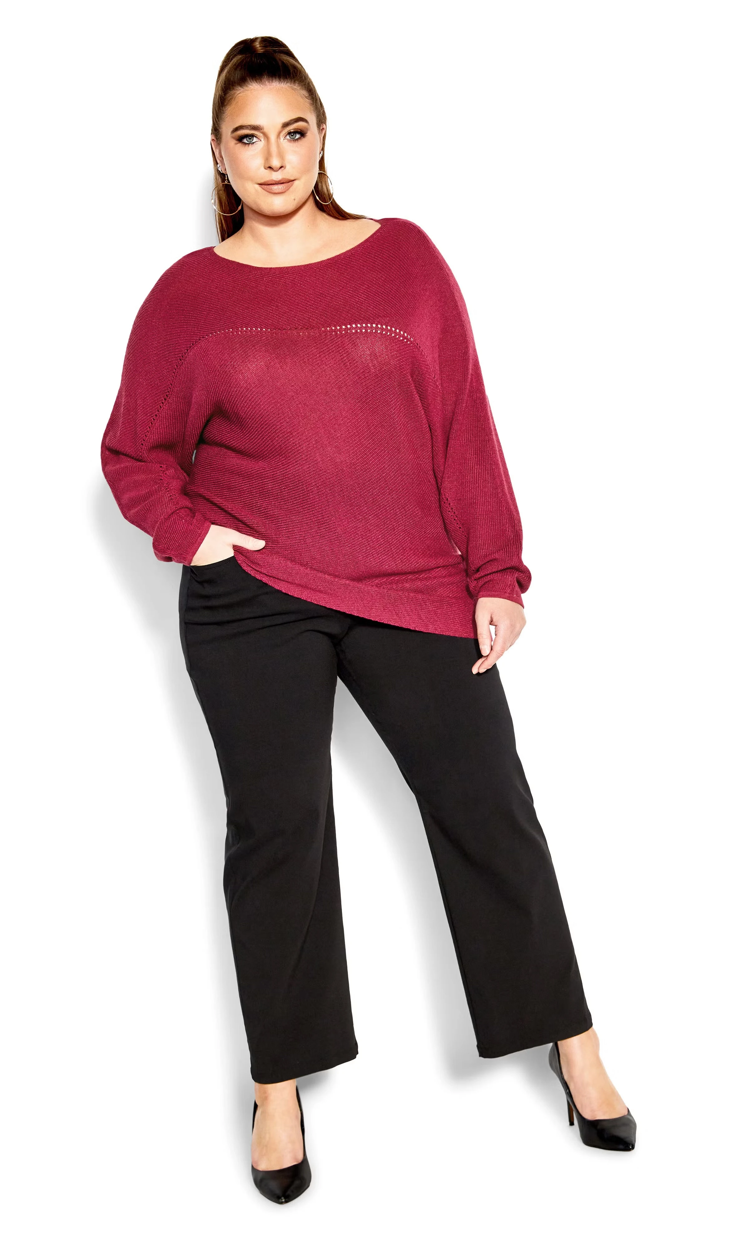 Romance Sweater - sangria 4 Romance Sweater - sangria