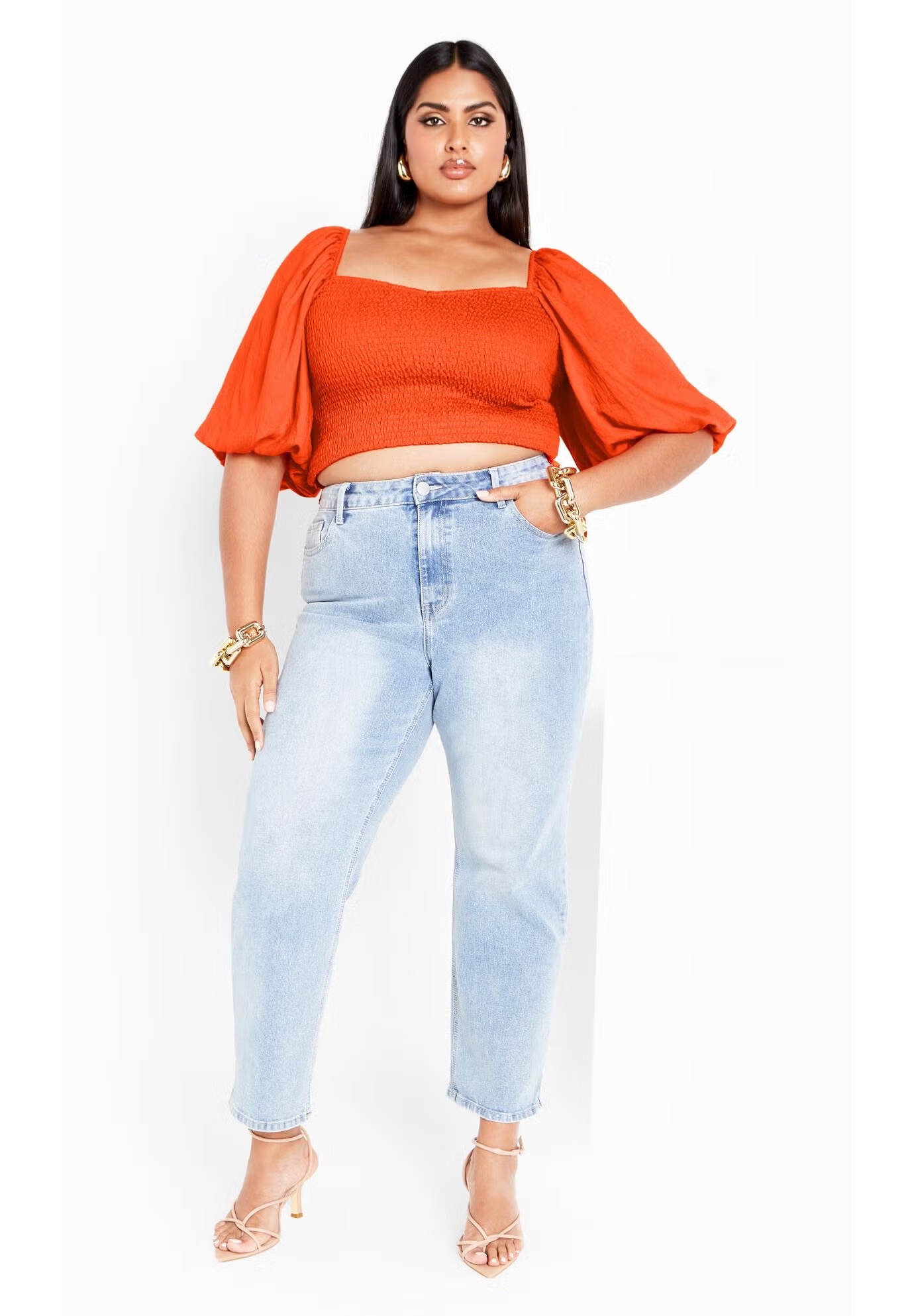 Poppie Top - tangerine 3 Poppie Top - tangerine