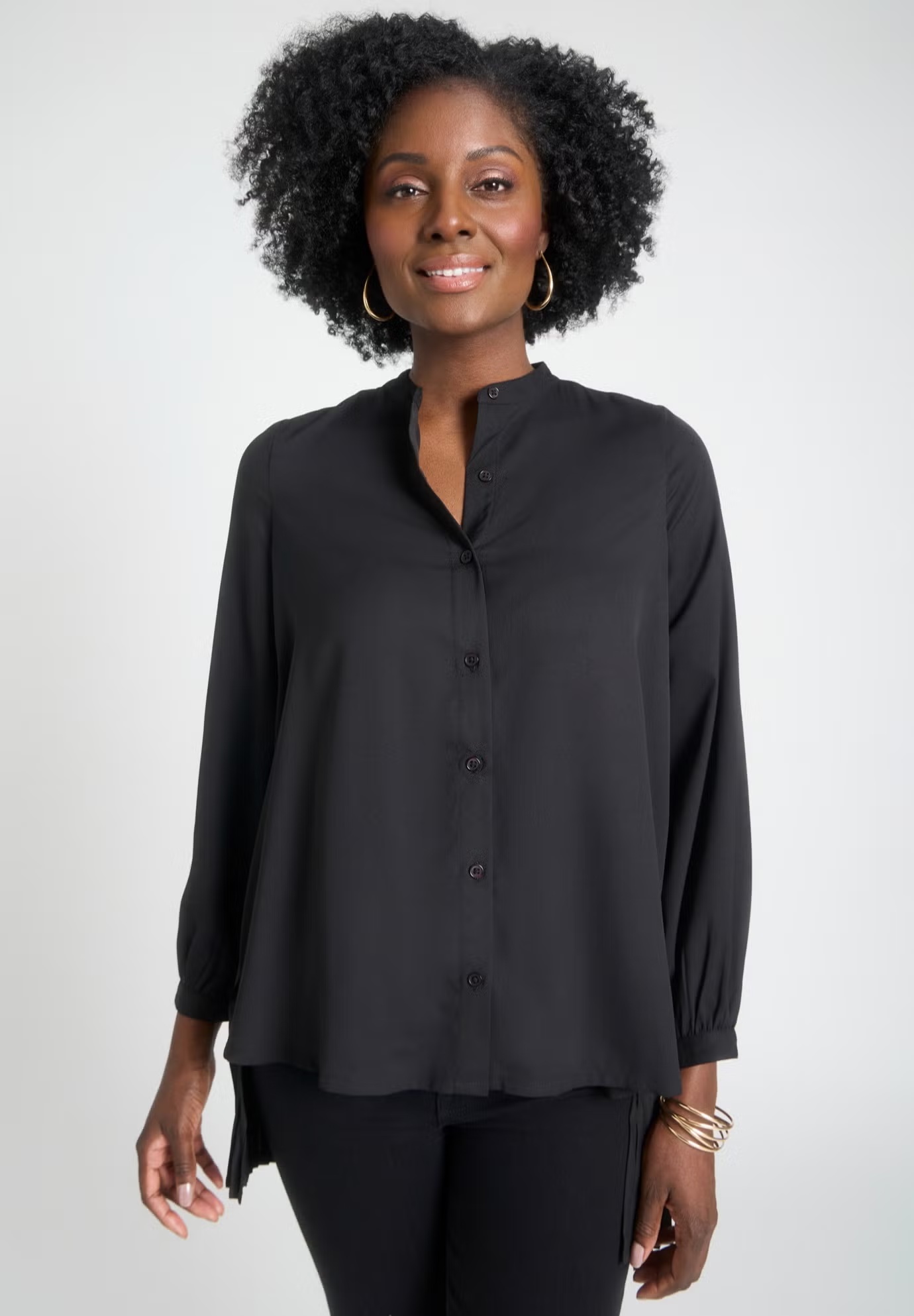 Pleated Back Georgette Tunic