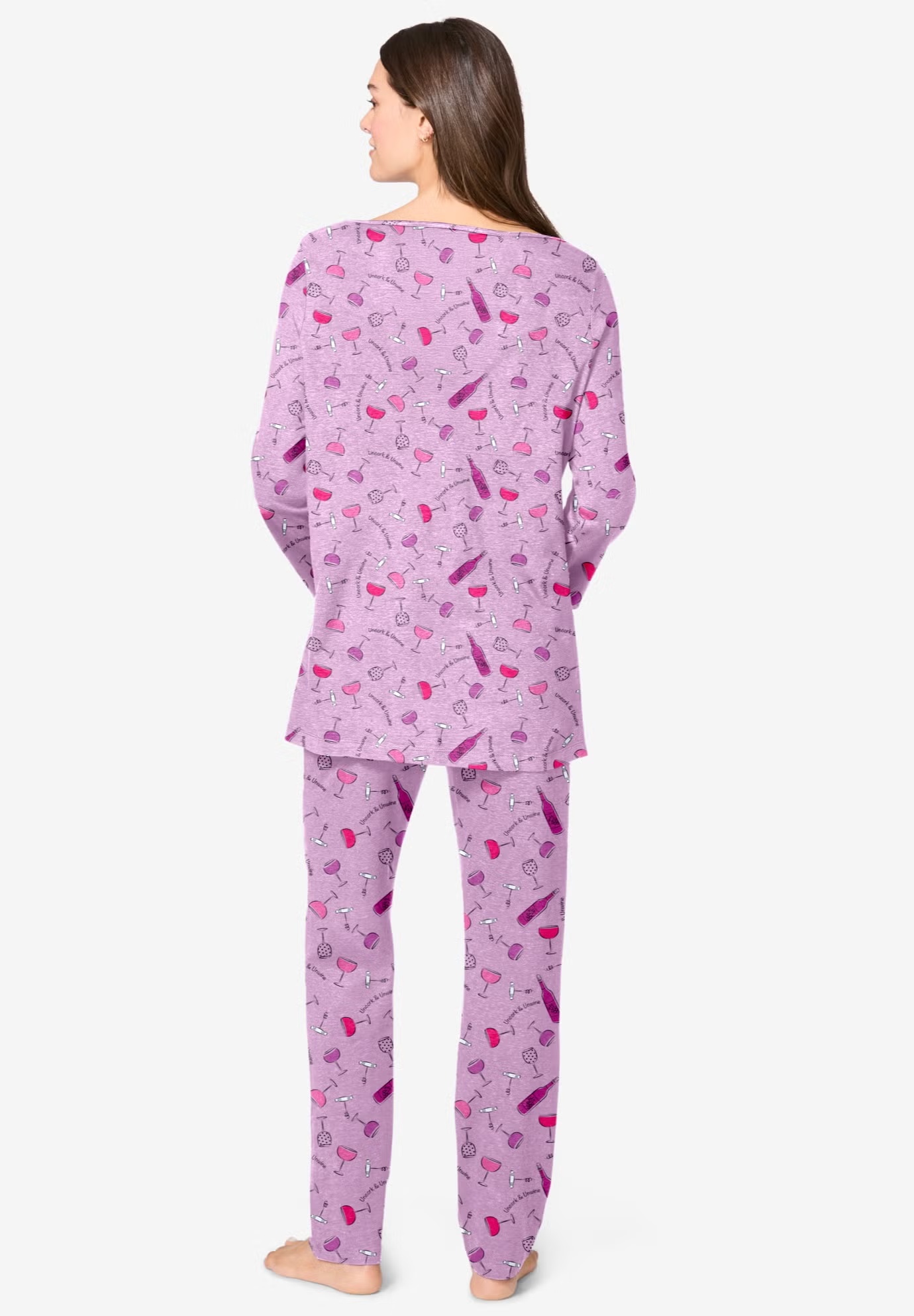 Avenue Body Three-Quarter Sleeve Pajama Set 3 Avenue Body Three-Quarter Sleeve Pajama Set