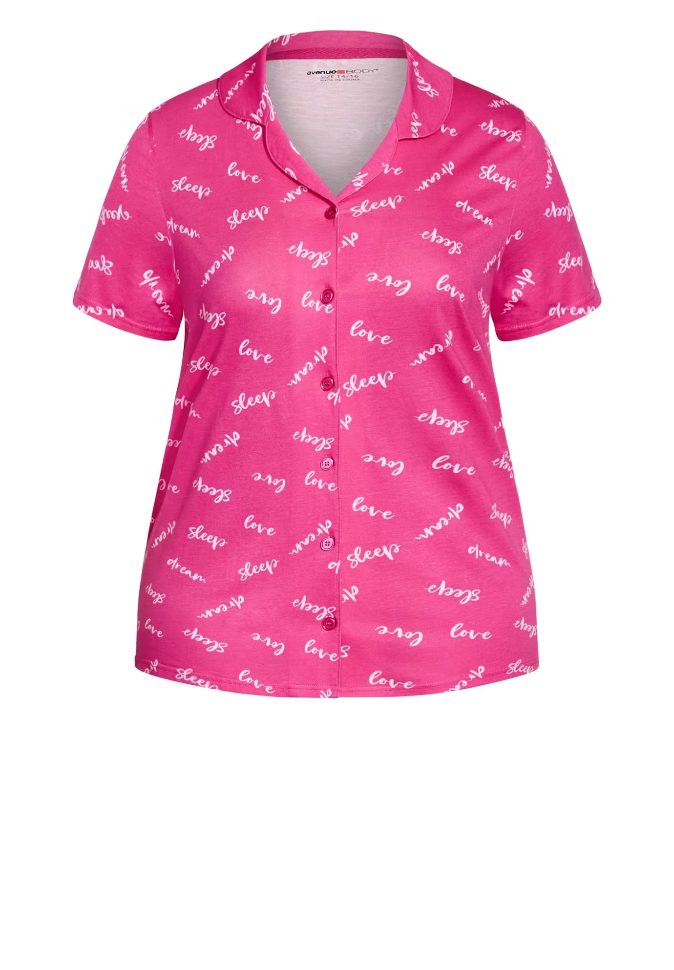 Button Sleep Top 4 Button Sleep Top