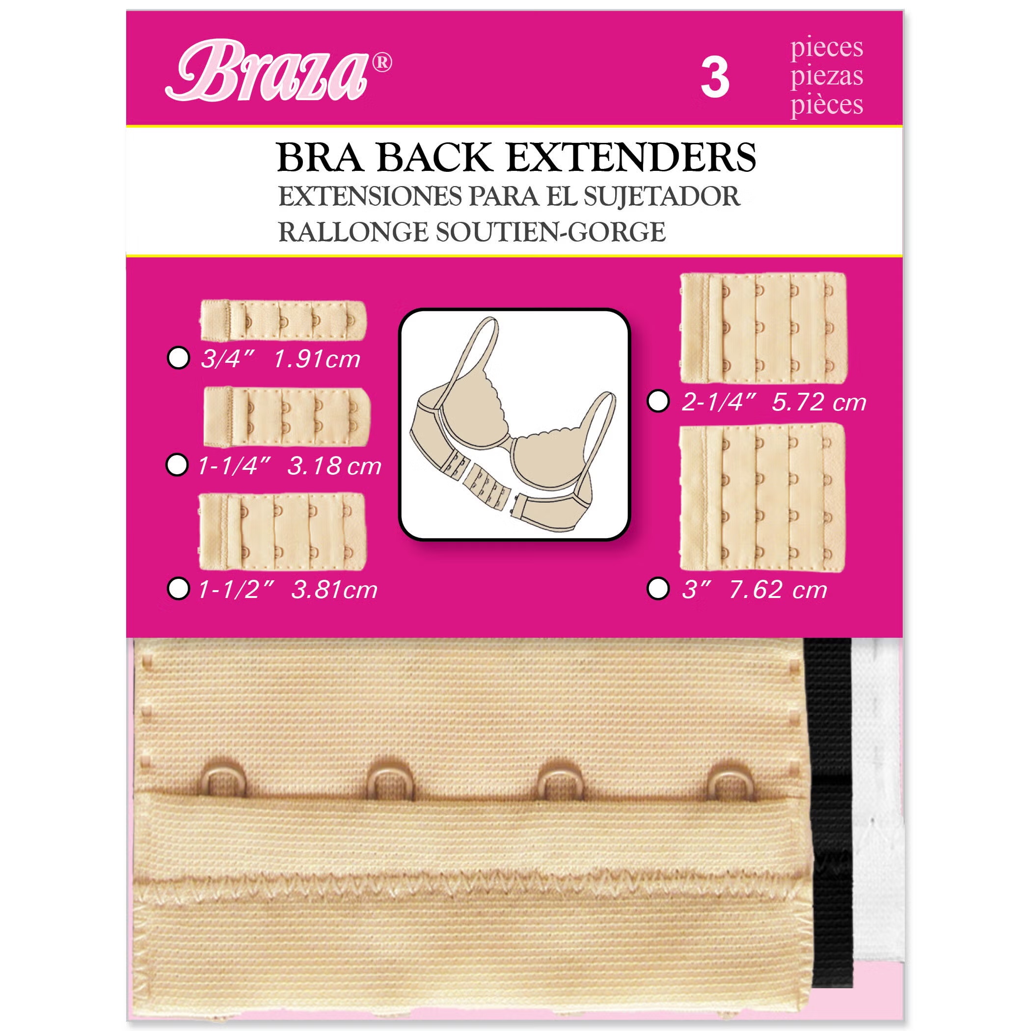 Bra Extenders - 3 or 4 hooks