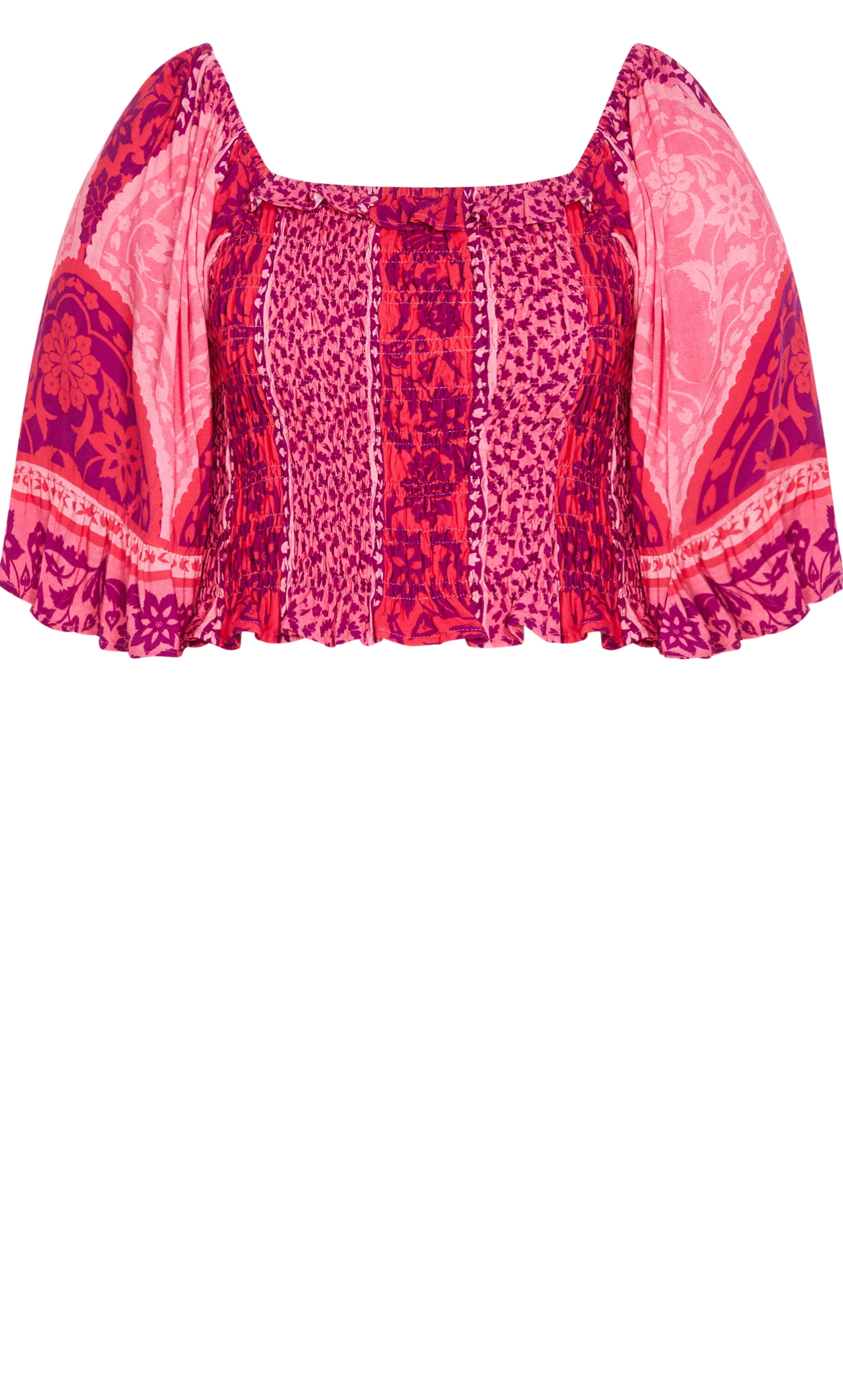 Samara Print Top - magenta 5 Samara Print Top - magenta
