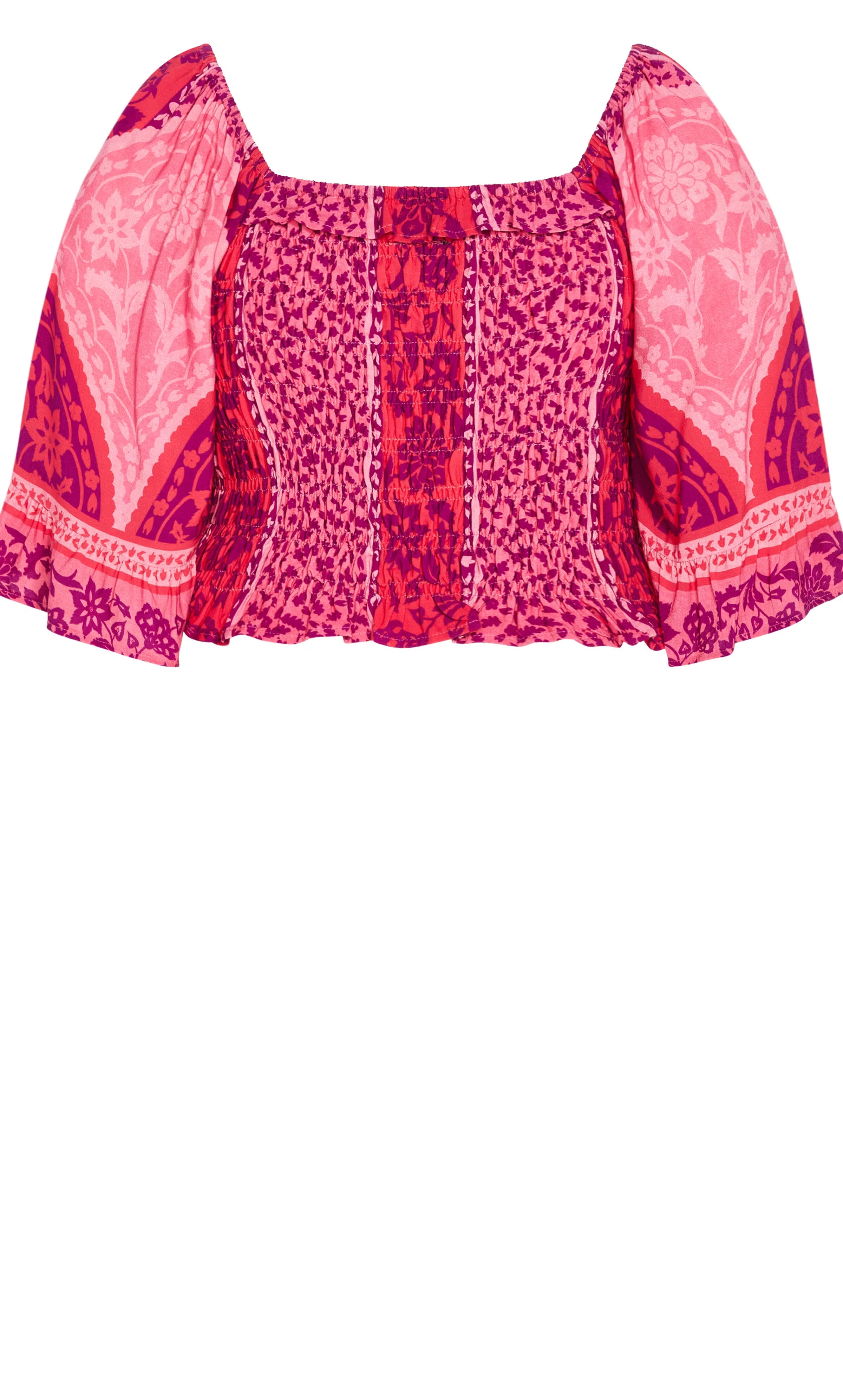 Samara Print Top - magenta 6 Samara Print Top - magenta