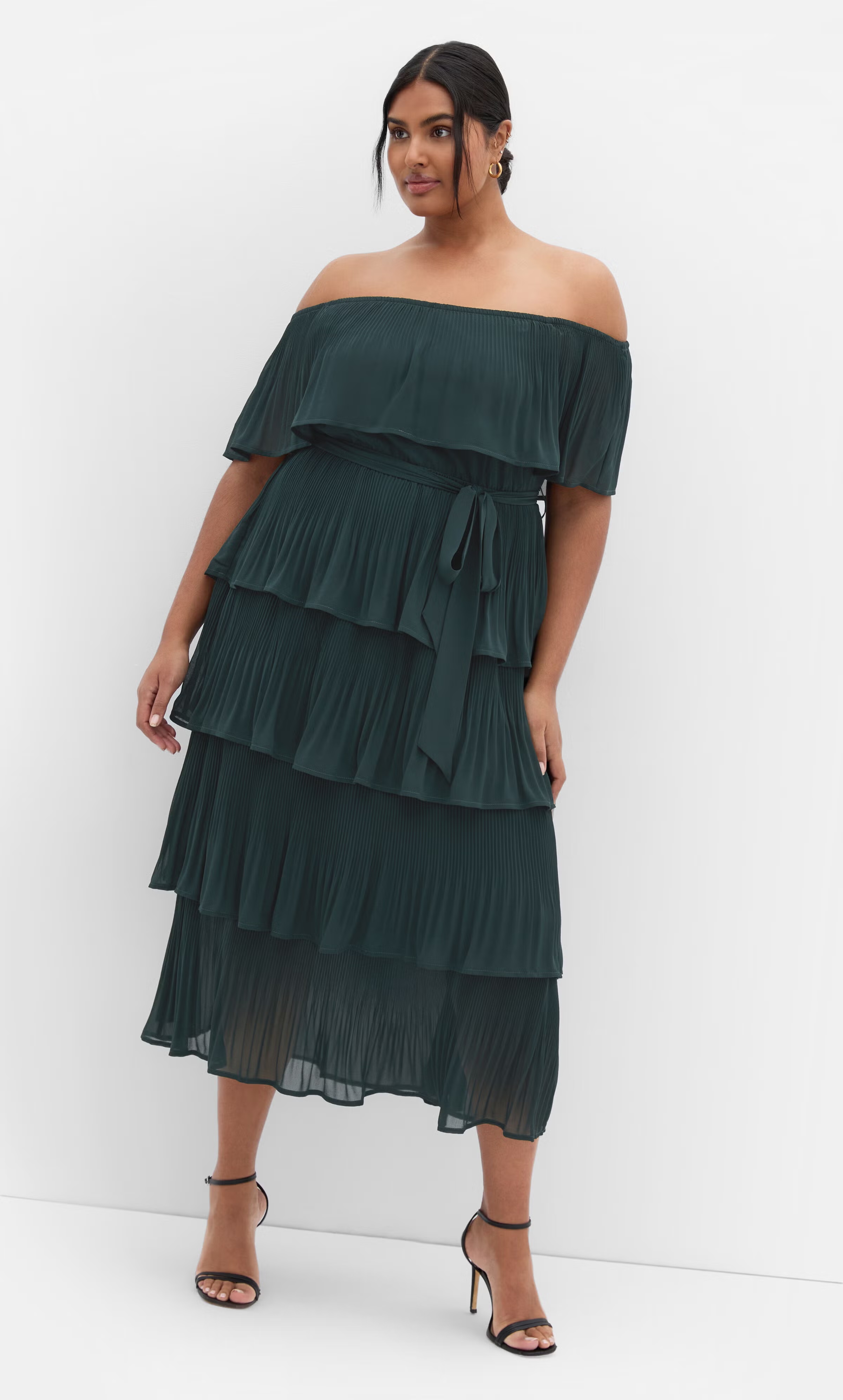 Night Garden Dress - emerald