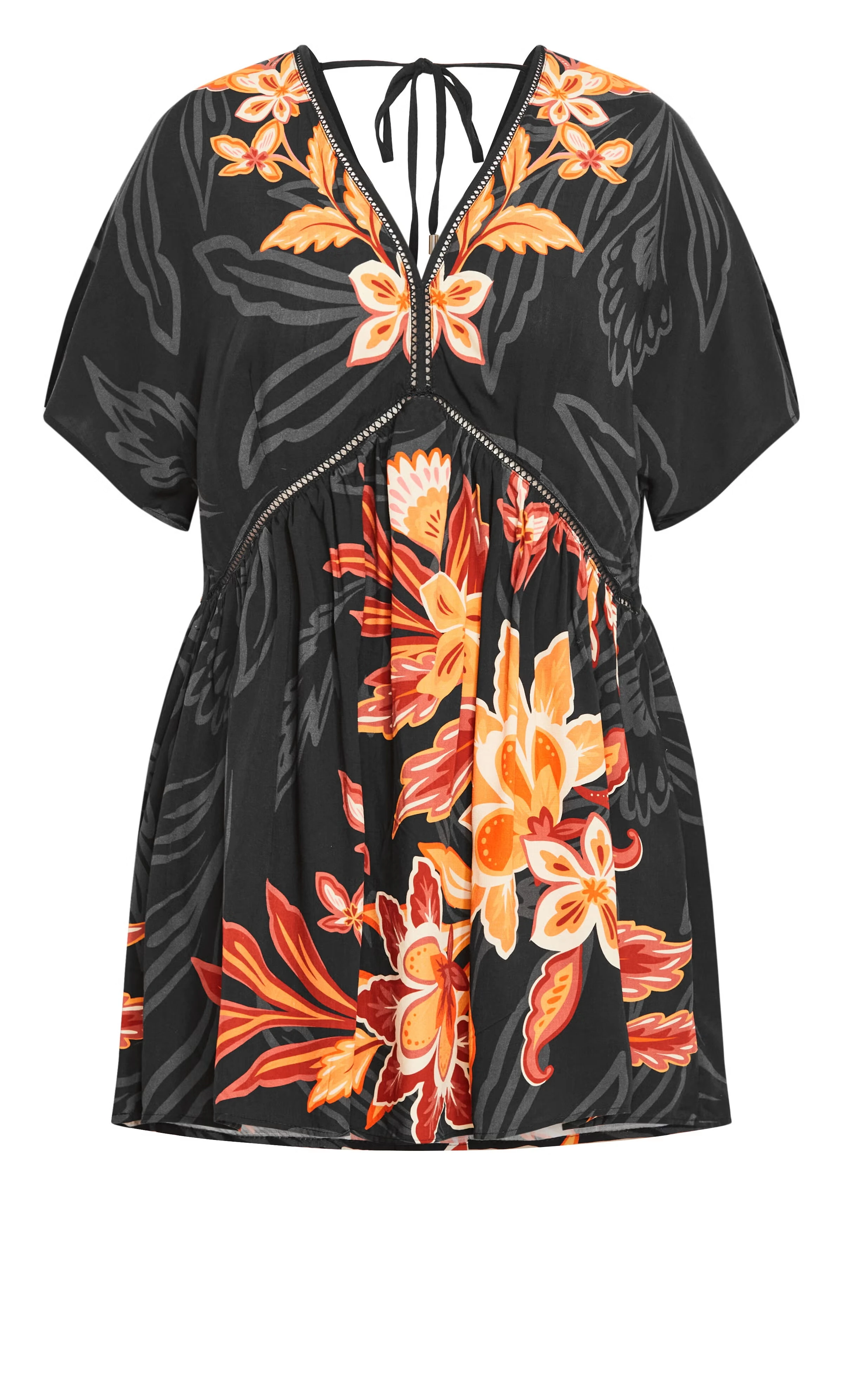 Island Breeze Kaftan - black 4 Island Breeze Kaftan - black