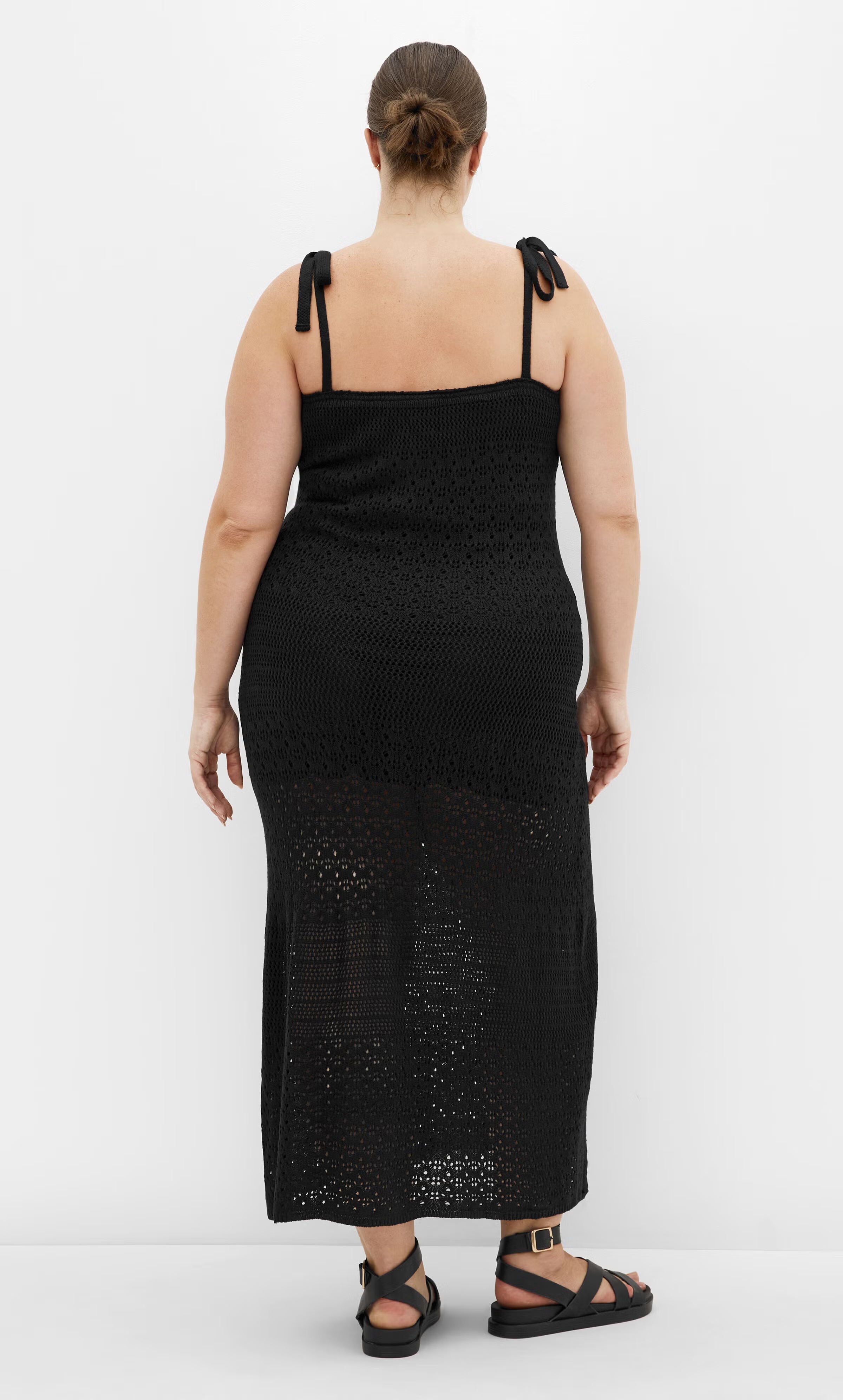 Sweet Crochet Dress - black 3 Sweet Crochet Dress - black
