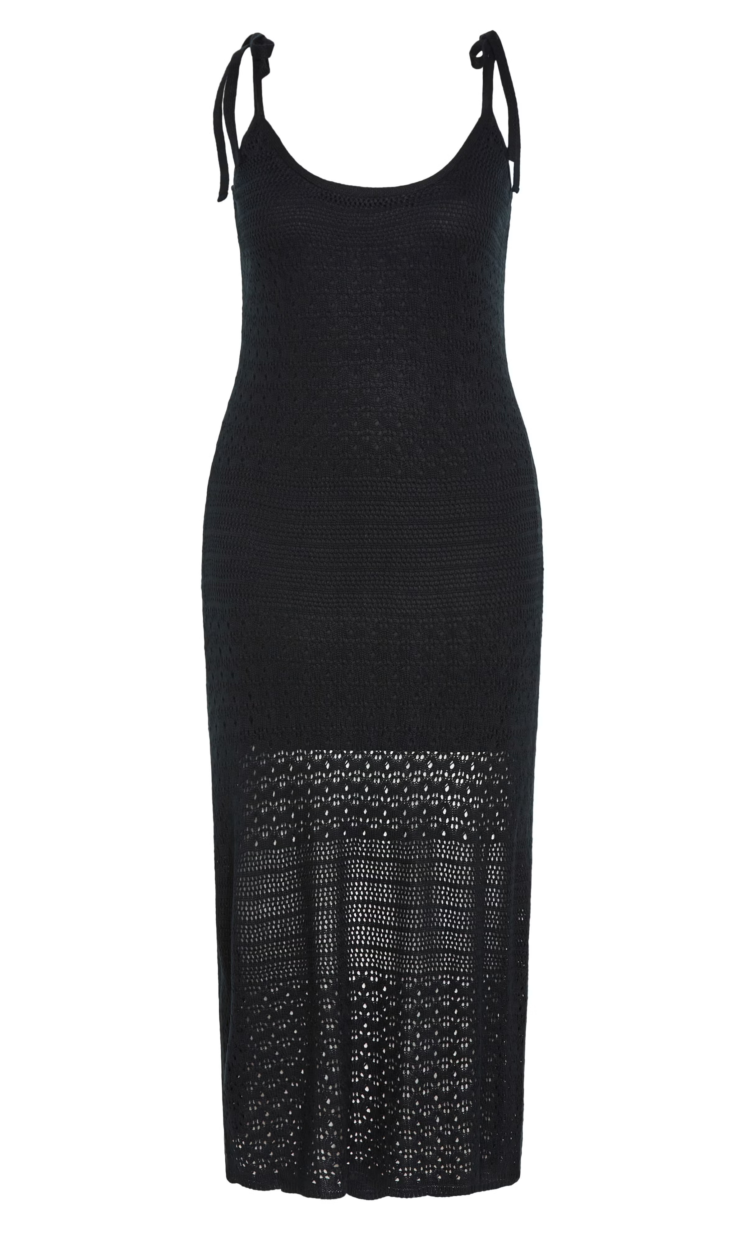 Sweet Crochet Dress - black 5 Sweet Crochet Dress - black