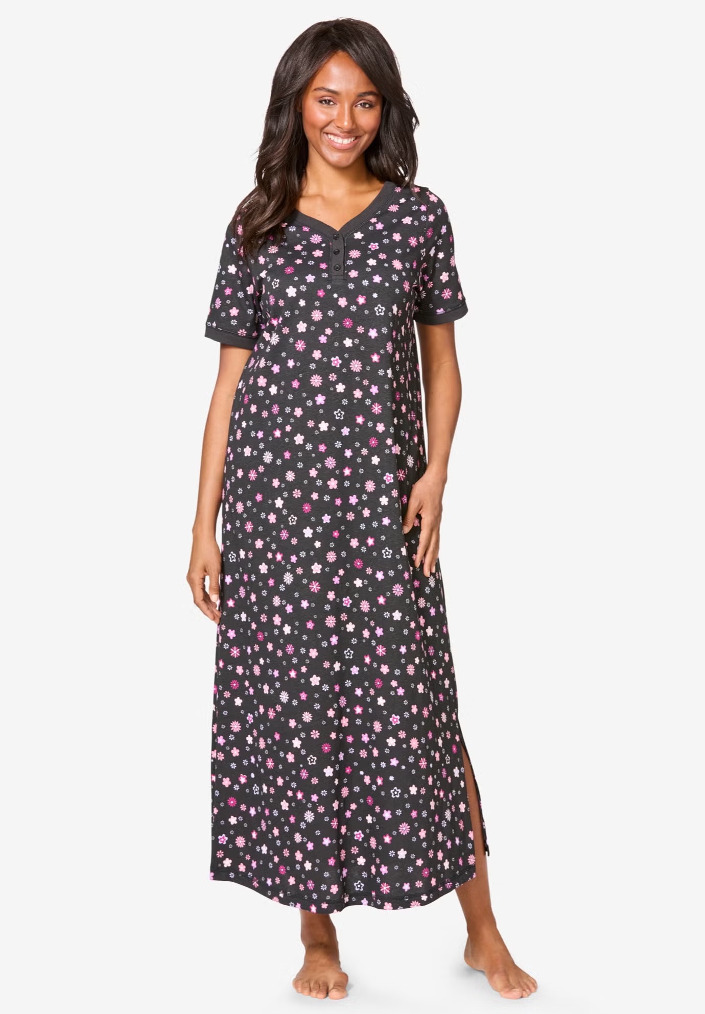 Long Henley Sleepshirt