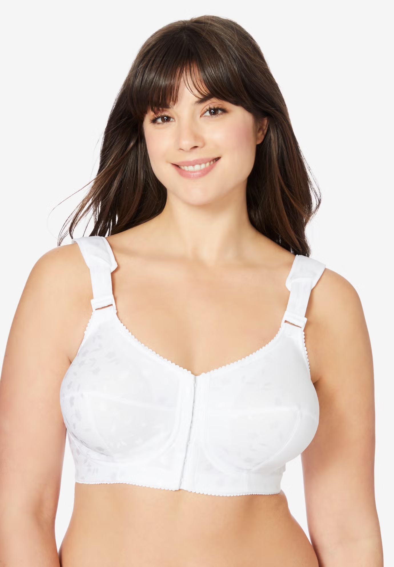 Jacquard Front-Close Wireless Bra