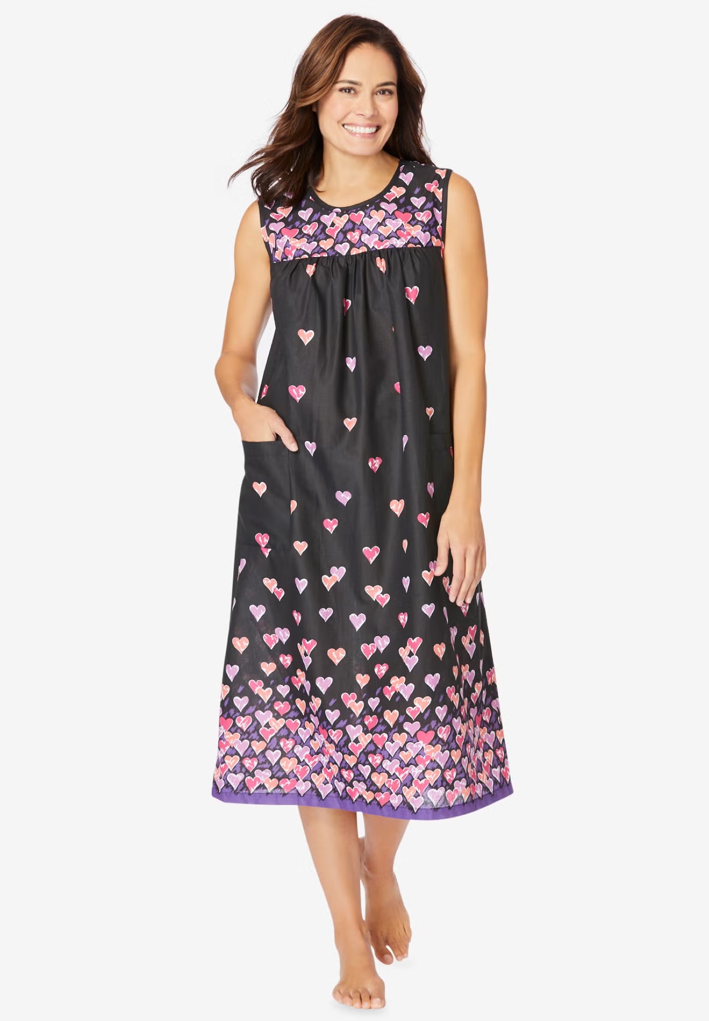 Sleeveless Print Lounger