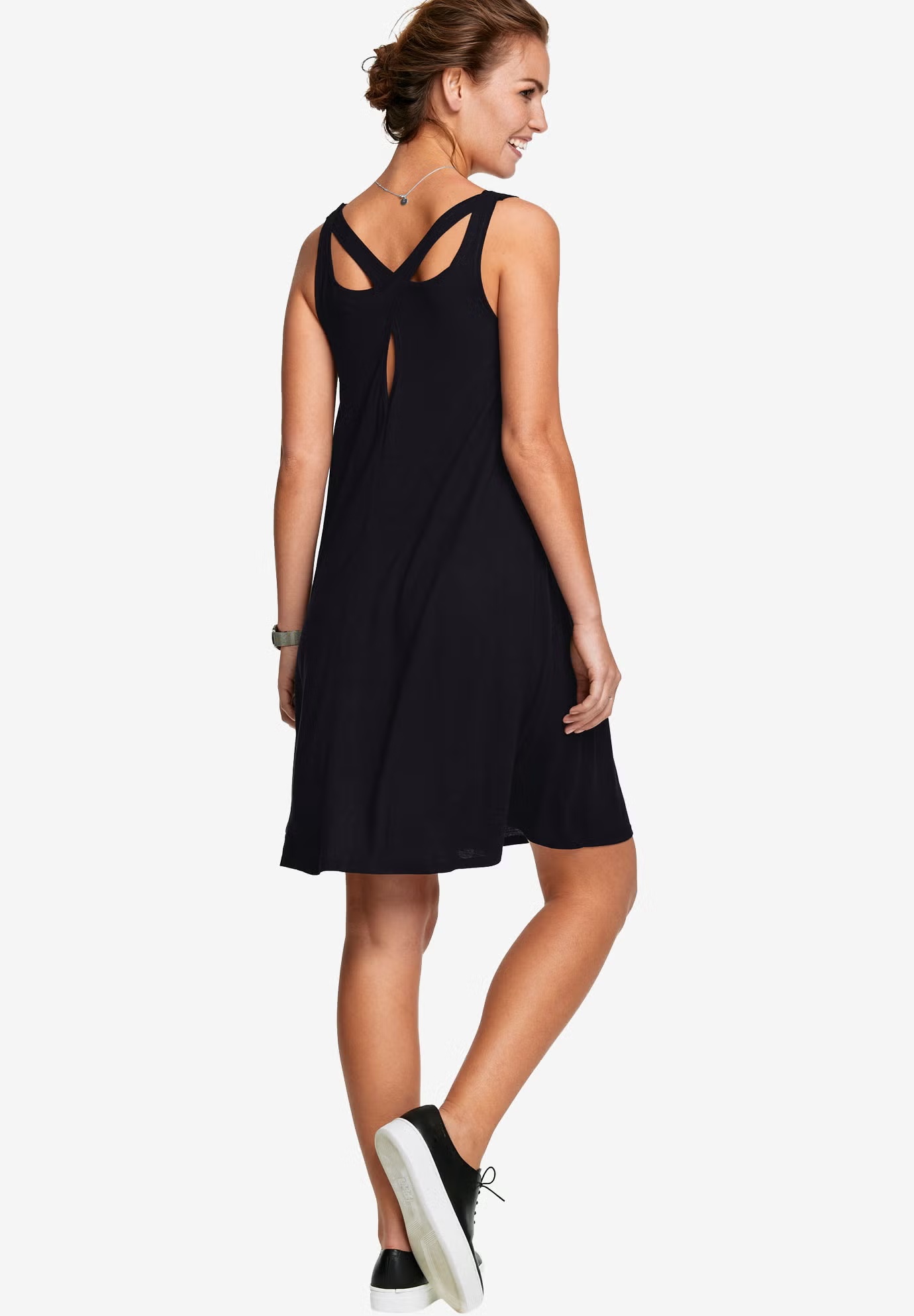 Crossover Back Tank Dress 5 Crossover Back Tank Dress