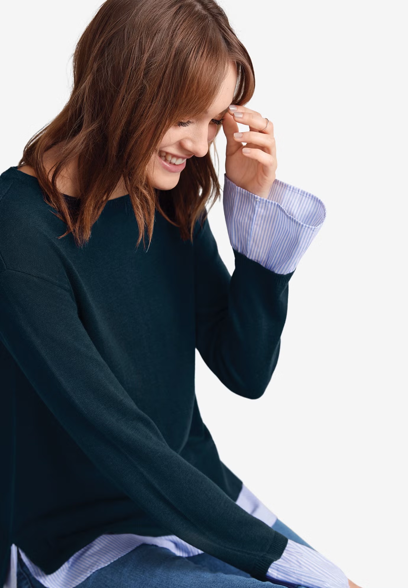 Fine Gauge Layered Pullover 4 Fine Gauge Layered Pullover