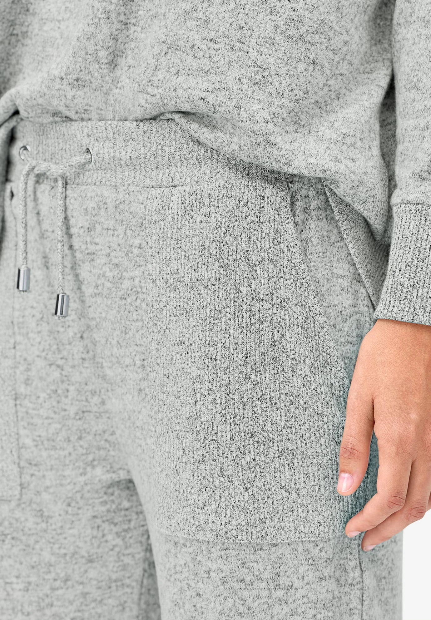 Marled Knit Jogger Pants 4 Marled Knit Jogger Pants