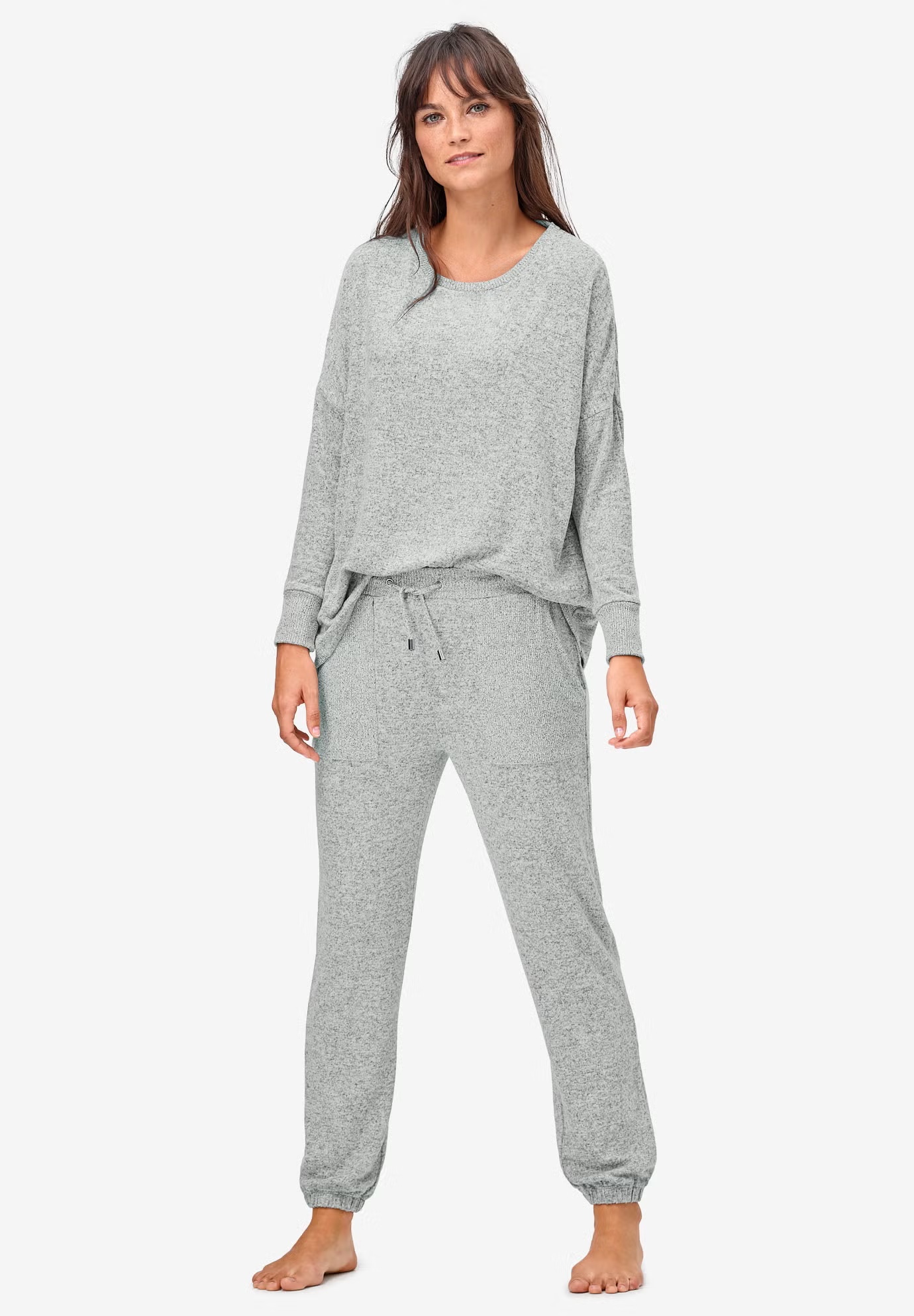 Marled Knit Jogger Pants 5 Marled Knit Jogger Pants