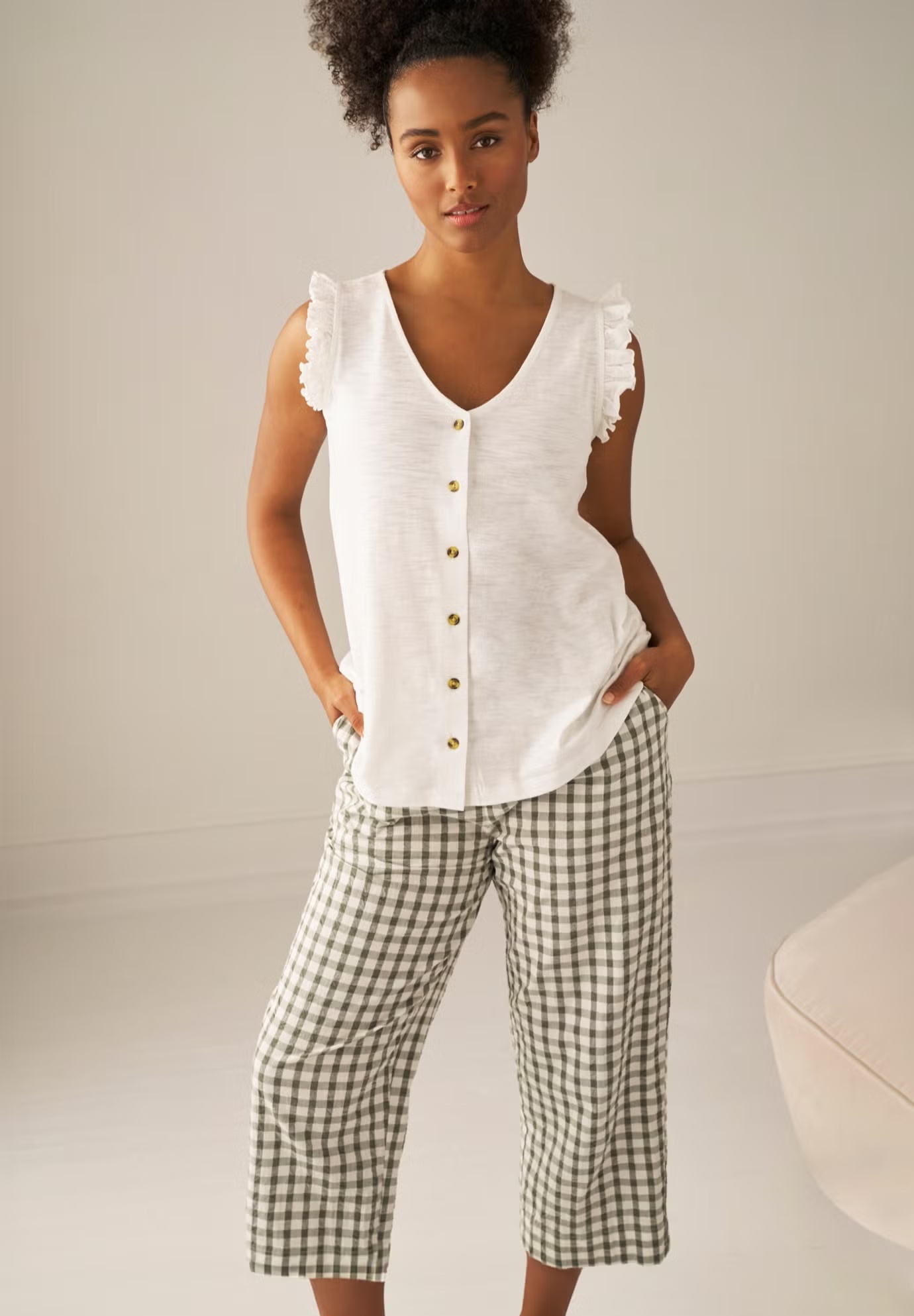 Gingham Crop Pants 5 Gingham Crop Pants