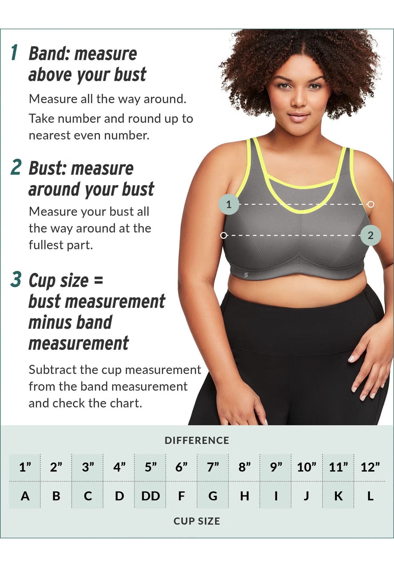 Full Figure Plus Size Custom Control Sports Bra Wirefree #1166 Bra 6 Full Figure Plus Size Custom Control Sports Bra Wirefree #1166 Bra