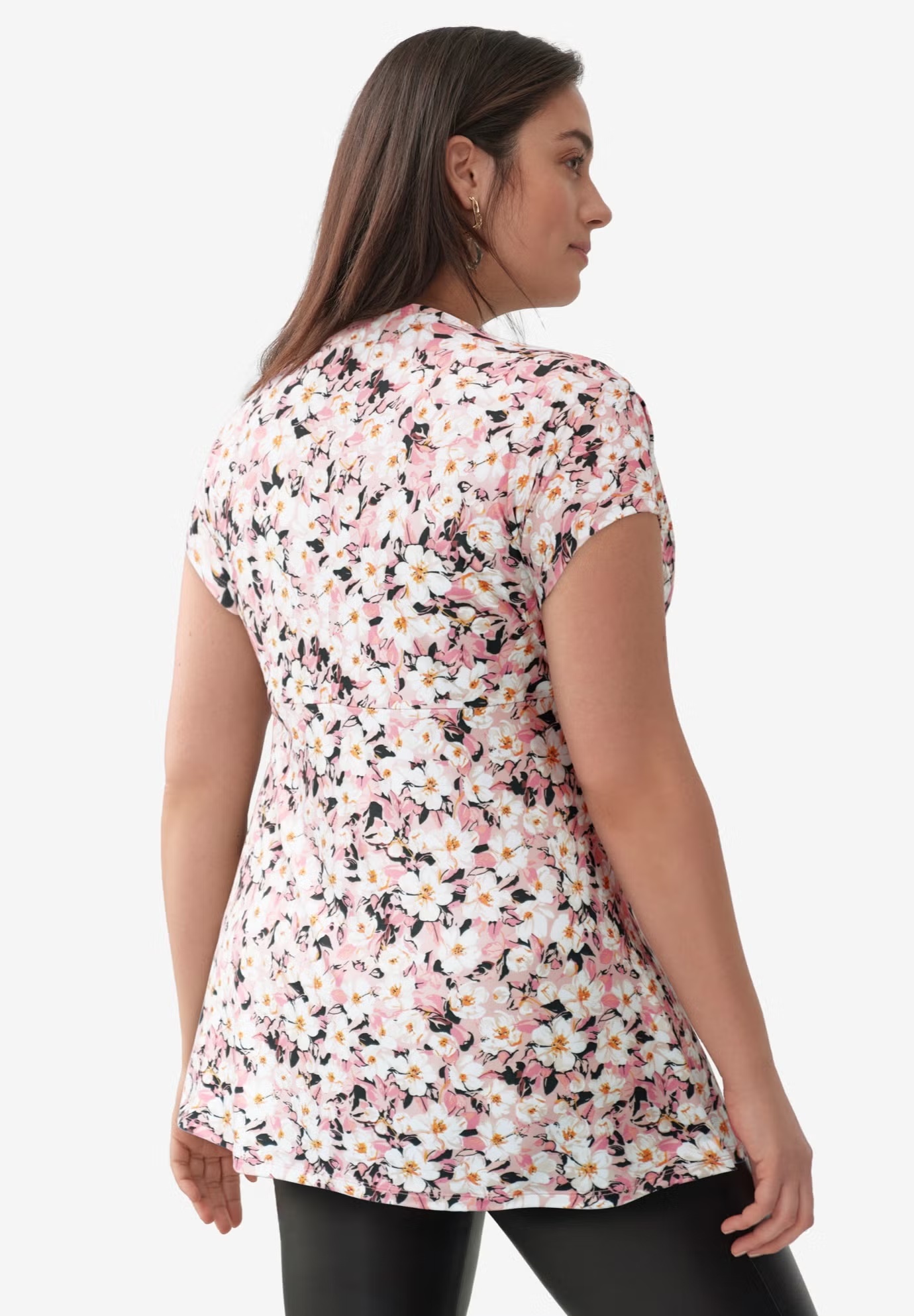 V-Neck Tunic With Gathered Bodice 3 V-Neck Tunic With Gathered Bodice