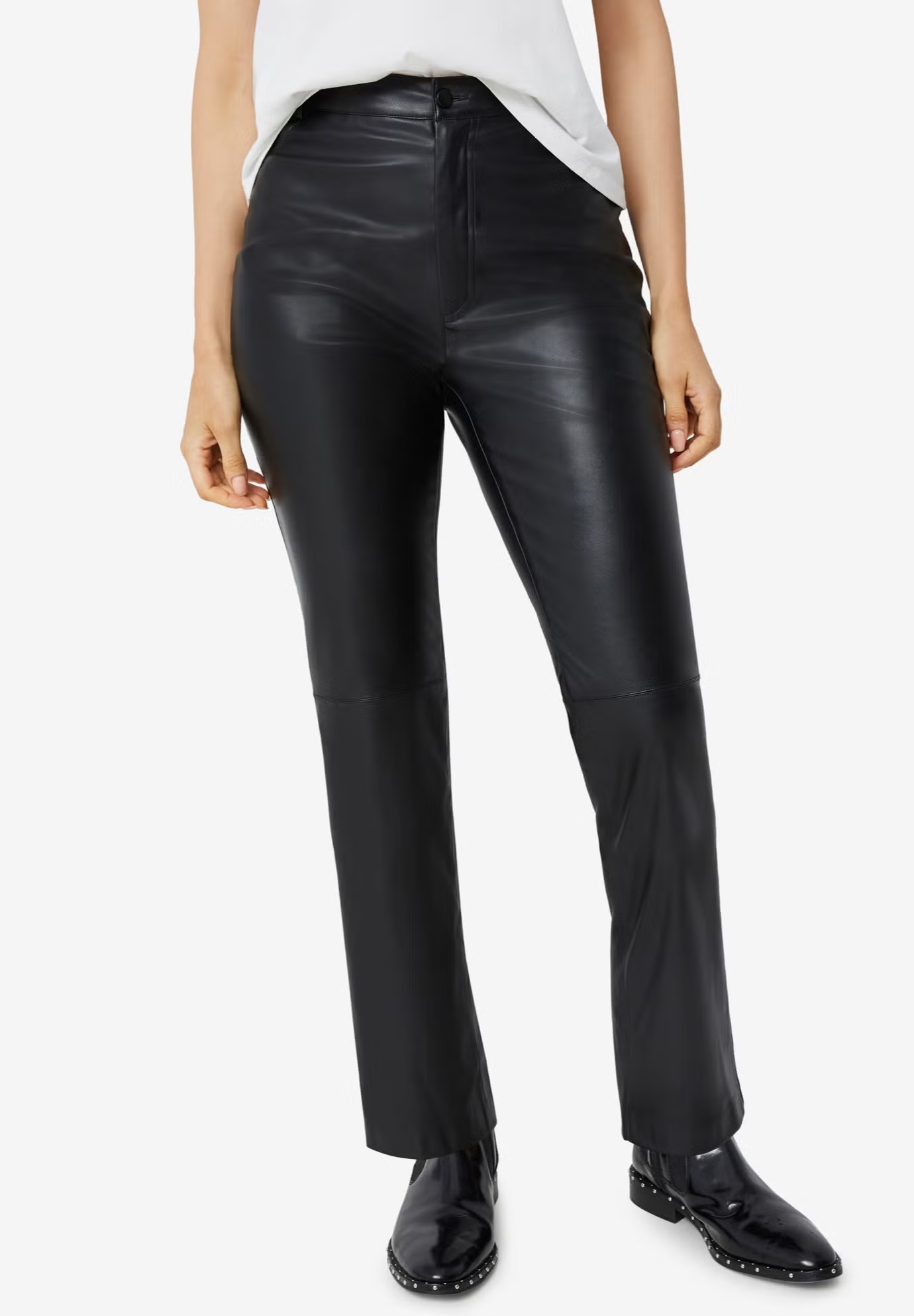 Faux Leather Trousers