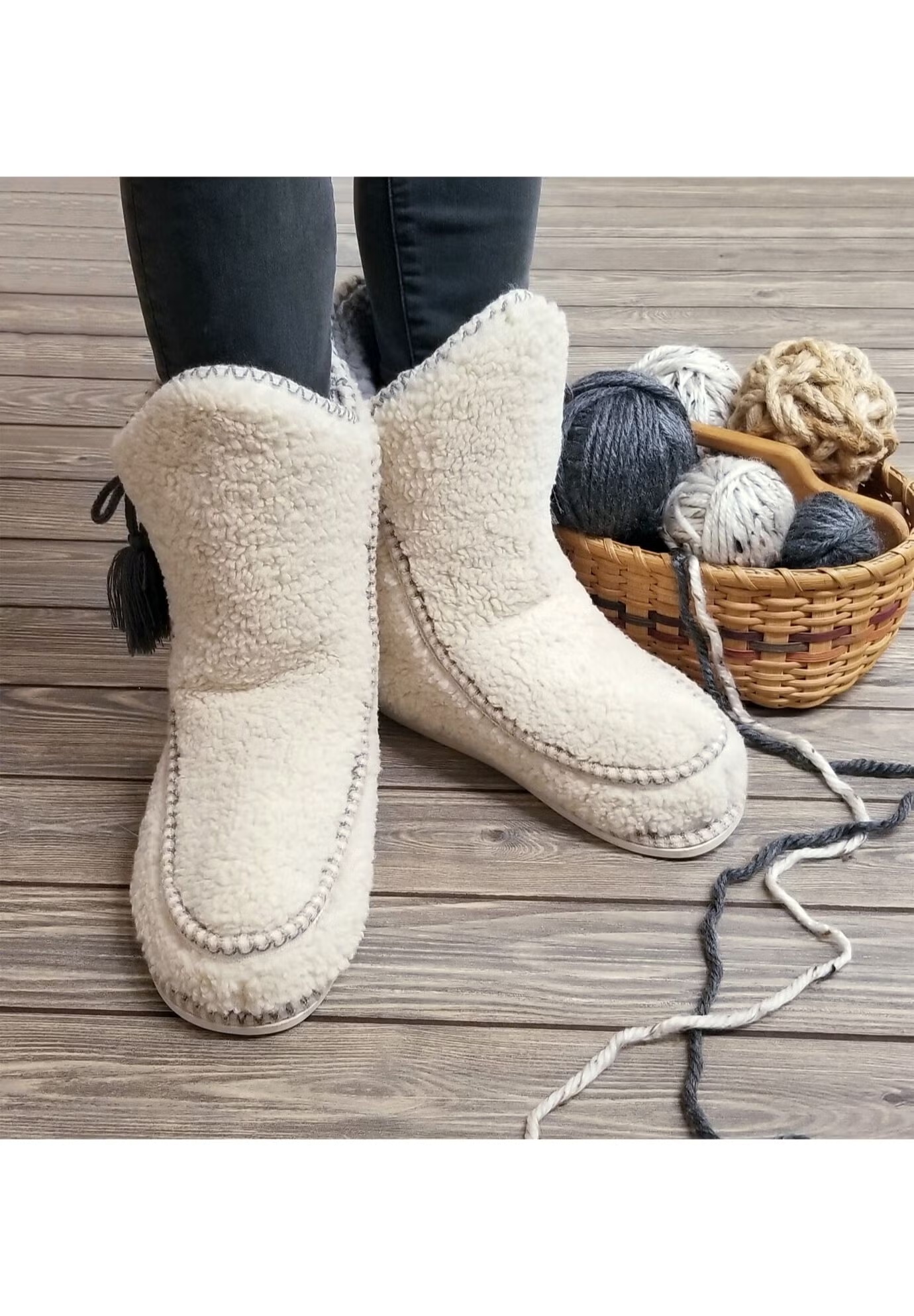 Berber Mocassin Boot Slippers 3 Berber Mocassin Boot Slippers